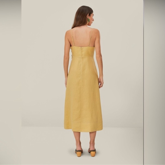 Farm Rio Sand 3d Flower Bodice Midi Dress - Picture 5 of 8